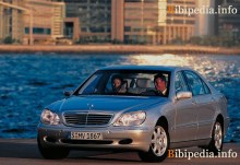 Тех. характеристики Mercedes benz S-Класс w220 1998 - 2002