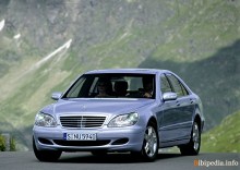 Тех. характеристики Mercedes benz S-Класс w220 2002 - 2005