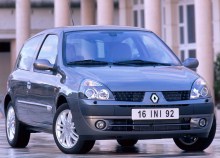 Тех. характеристики Renault Clio 3 двери 2001 - 2006