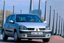 Тех. характеристики Renault Clio 5 дверей 2001 - 2006