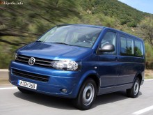Тех. характеристики Volkswagen Multivan с 2010 года