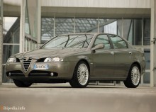 Тех. характеристики Alfa romeo 166 2003 - 2007