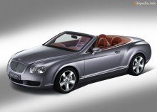 Тех. характеристики Bentley Continental gtc с 2006 года