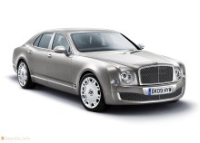 Тех. характеристики Bentley Mulsanne с 2009 года