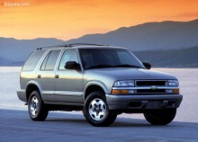 Тех. характеристики Chevrolet Blazer 5 дверей 1997 - 2005