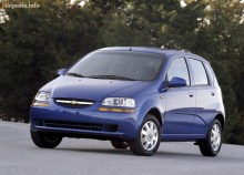 Тех. характеристики Chevrolet Aveo (Kalos) 5 дверей 2002 - 2007