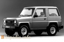 ისინი. Daihatsu Rocky Hardtop- ის მახასიათებლები 1988 - 1994