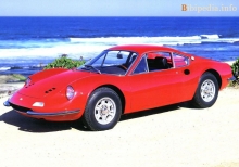 Тех. характеристики Ferrari Dino 1968 - 1974