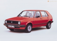 Тех. характеристики Volkswagen Golf ii 5 дверей 1983 - 1992