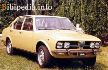 Тех. характеристики Alfa romeo Alfetta 1972 - 1979